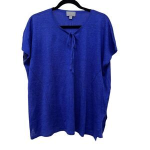 Pure collection short sleeve lightweight womens blouse see note Size: 6